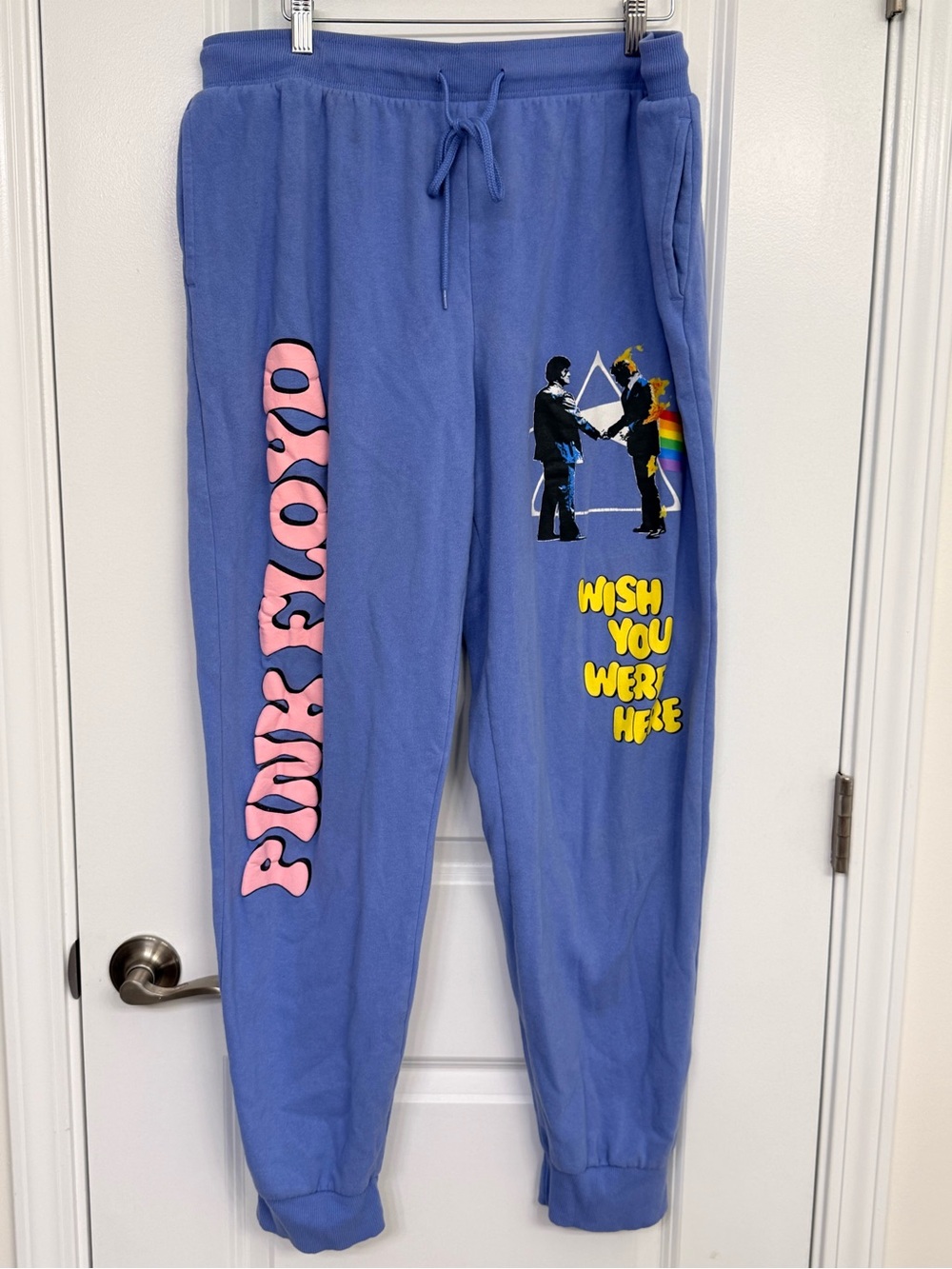 Pink Floyd Wish You Were Here Sweatpants Blue XL 40/42 Graphic Joggers
